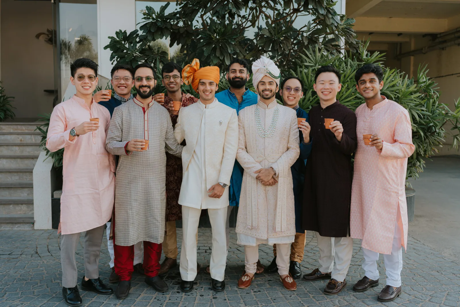 Family and friends enjoying a wedding